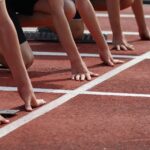 Leichtathletik Start Block
